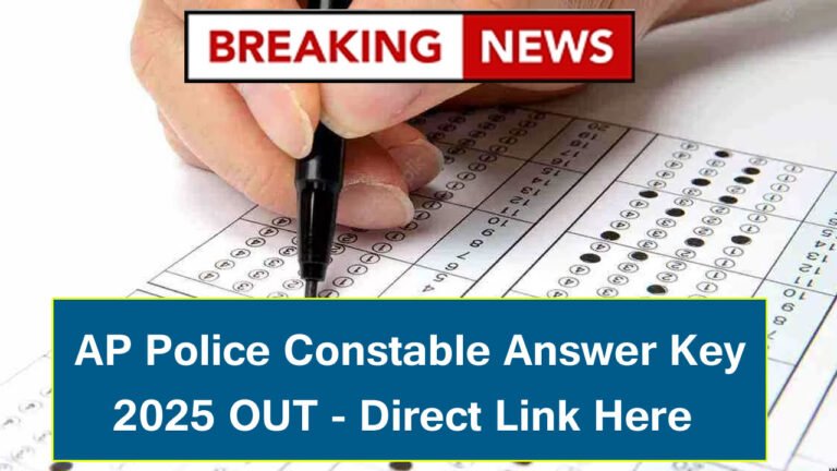 AP Police Constable Answer Key 2025