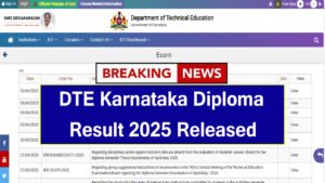 DTE Karnataka Diploma Result 2025