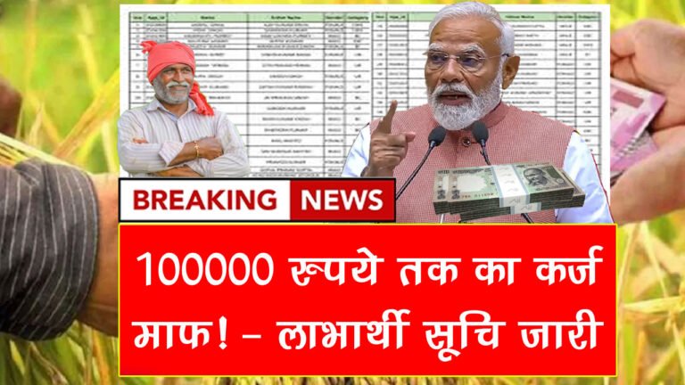 Kisan Karj Mafi Yojana List 2025
